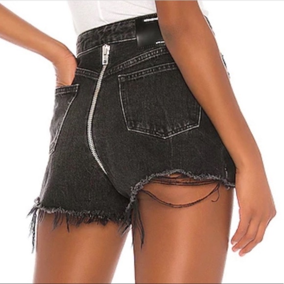 ALEXANDER WANG Bite Zip High Rise Cut Off Short - Picture 3 of 8